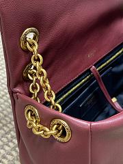 YSL Jamie 4.3 Small In Lambskin Red Wine 25x16x7cm - 2