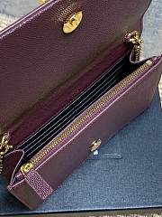 YSL Kate Bag Red Wine Calfskin 19x12.5x4cm - 4