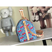 Louis Vuitton LV x TM Keepall 45 Cherry Denim 45x27x20cm - 6