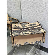 Dior Book Tote Dioriviera Large Beige Palms 42x35x18cm - 3