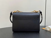 Louis Vuitton LV Twist MM Black Epi 23x17x9.5cm - 5