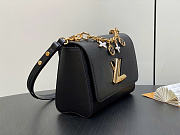Louis Vuitton LV Twist MM Black Epi 23x17x9.5cm - 3