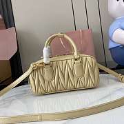 Miu Miu Arcadie Nappa Leather Cream 22x10.5x7.5cm - 5
