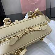 Miu Miu Arcadie Nappa Leather Cream 22x10.5x7.5cm - 3
