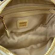 Miu Miu Arcadie Nappa Leather Cream 22x10.5x7.5cm - 2