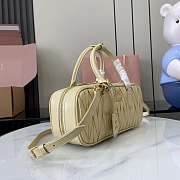Miu Miu Arcadie Nappa Leather Tote Bag Cream 27x12x9cm - 5