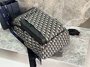 Dior Backpack Rider Blue Oblique 46x32x17.5cm - 2