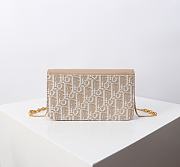 Dior Miss Caro Pouch With Chain Beige 19x11x4.5cm - 4
