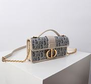 Dior Miss Montaigne Mini Bag Blue 20x10x4cm - 5