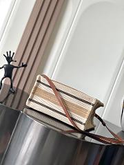 Celine Small Cabas Triomphe Beige 25.5x18.5x12cm - 5