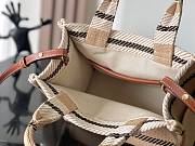 Celine Small Cabas Triomphe Beige 25.5x18.5x12cm - 3