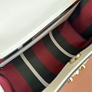 Gucci Padlock Medium Top Handle Bag White 25.5x17.5x10cm - 5