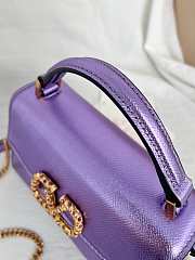 Valentino Garavani Vsling Mini Handbag Purple 19x13x9cm - 6