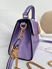 Valentino Garavani Vsling Mini Handbag Purple 19x13x9cm - 2