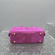 Miu Miu Arcadie Bag Pink Suede 22x10.5x7.5cm - 2