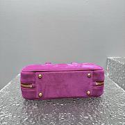Miu Miu Arcadie Bag Pink Suede 27x9x12cm - 4