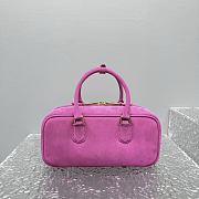 Miu Miu Arcadie Bag Pink Suede 27x9x12cm - 5