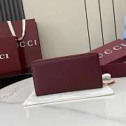 Gucci GG Marmont Two-tone Zipped Wallet Red 19x10.5x2cm - 4