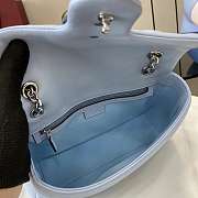 Gucci GG Marmont Shoulder Bag Blue 26x15x7cm - 6