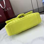 Gucci GG Marmont Shoulder Bag Bright Green 26x15x7cm - 2