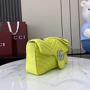 Gucci GG Marmont Shoulder Bag Bright Green 26x15x7cm - 3