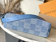 Louis Vuitton LV Vagabond Hobo Bag Denim 38x35x12cm - 6