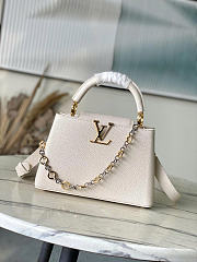 Louis Vuitton LV Capucines BB Quartz White 27x18x9cm - 1