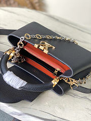 Louis Vuitton LV Black Capucines BB 27x18x9cm - 4