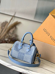 Louis Vuitton LV Speedy 18 Bandoulière Denim 18x12x10cm - 4