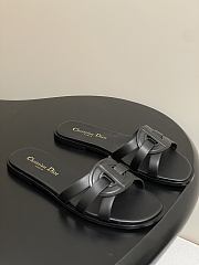 Dior D-Club Sandal Black calfskin Slides - 1