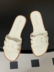 Dior D-Club Sandal White calfskin Slides - 4