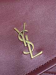 YSL Mini Nolita In Lambskin Red Wine 18x13x6cm - 2