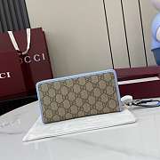 Gucci Wallet Beige Blue 19x10x2.5cm - 4