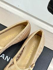Chanel Mary Jane Beige Flats - 4