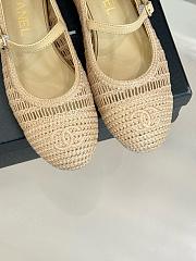 Chanel Mary Jane Beige Flats - 2
