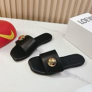 Loewe Pebble Slide Soft Calfskin Black - 3