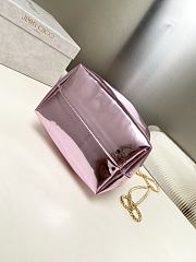 Jimmy Choo Bon Bon Purple Mirror Fabric Mini Bag 14x15x9.5cm - 6