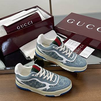 Gucci Women's Re-Web sneaker Blue Denim 