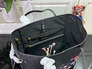 Louis Vuitton LV x TM Neverfull Black MM Superflat 31x28x14cm - 4