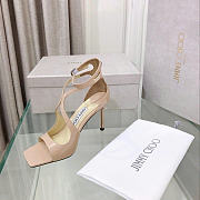 Jimmy Choo Azia 95 Patent Leather Sandals Ballet Pink - 2