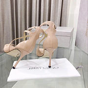Jimmy Choo Azia 95 Patent Leather Sandals Ballet Pink - 4