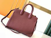 Salvatore Ferragamo Burgundy Shoulder Tote Bag 29x25x14.5cm - 2