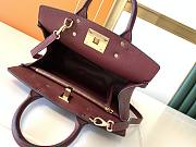 Salvatore Ferragamo Burgundy Shoulder Tote Bag 29x25x14.5cm - 3