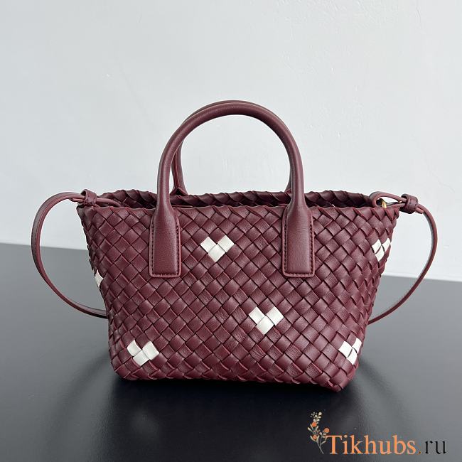Bottega Veneta Mini Cabat Heart Tote Bag 20x15x12cm - 1