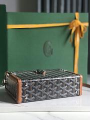 Goyard Cassette Trunk Bag Brown 15x6.5x21cm - 4