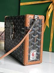 Goyard Cassette Trunk Bag Brown 15x6.5x21cm - 3