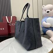 Gucci GG Emblem Medium Black Tote Bag 38x25x15cm - 5