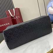 Gucci GG Emblem Medium Black Tote Bag 38x25x15cm - 3