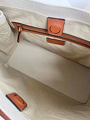 Valentino Garavani Antibes Canvas Bag Brown 41x33x20cm - 3