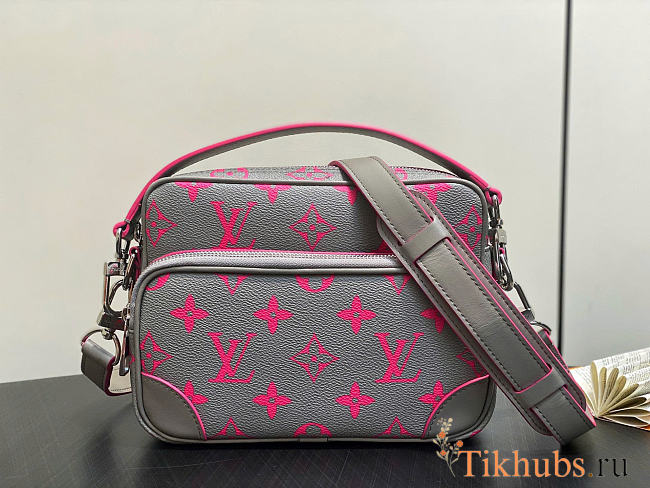 Louis Vuitton LV Nil Monogram Gray Pink 25x17.5x11cm - 1